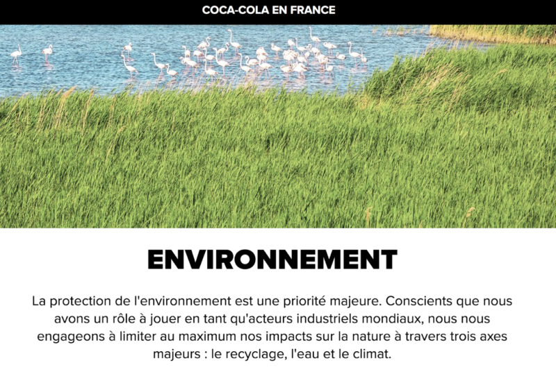 coca cola greenwashing