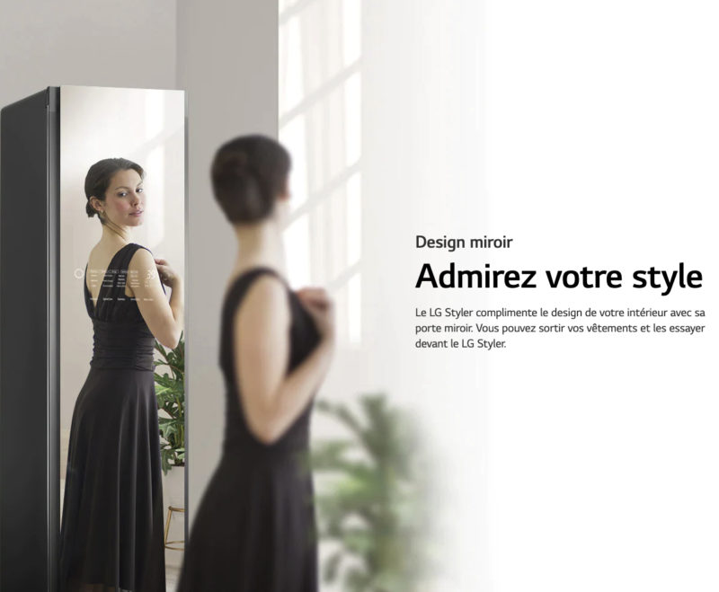 Loom Publicité LG "design miroir"