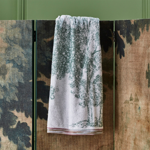 serviette de bain jacquard